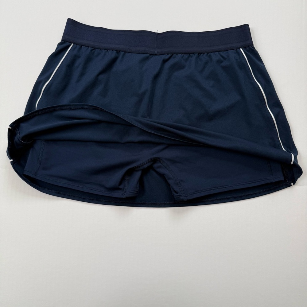 Nike Dri-FIT Athletic Skort Navy Blue Built In Shorts Tennis Golf Size L - Picture 4 of 4
